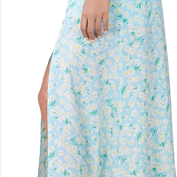 BCBGeneration Floral Blue Maxi Skirt - Picture 3 of 6